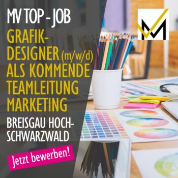 Grafikdesigner*in als kommende Teamleitung Marketing gesucht im Hochschwarzwald Breisgau.