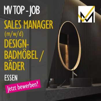 MV Top Jobs aus der Badbranche – Sales Manager (m/w/d)