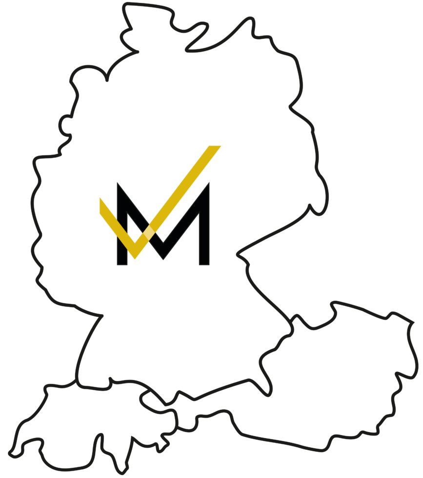 Deutschlandkarte-DACH Region MV Jobvermittlung